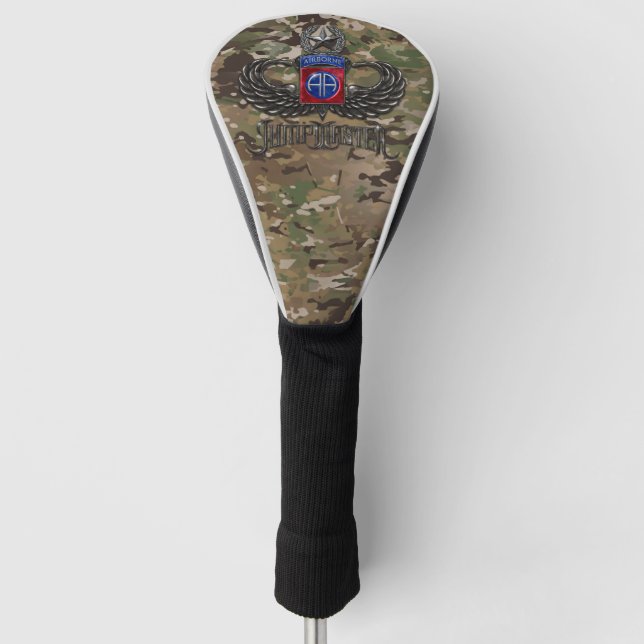 82. Im Flugzeug Jumpmaster-Camouflage Golf Headcover (Vorderseite)