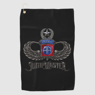 82. Im Flugzeug Jumpmaster Golfhandtuch