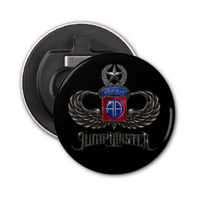 82. Im Flugzeug Jumpmaster Magnetic Bottle Opener Flaschenöffner (Vorderseite)