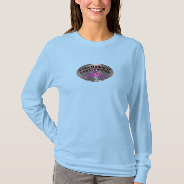 82. Im Flugzeug Paratrooper-Mama! T-Shirt (Vorderseite)