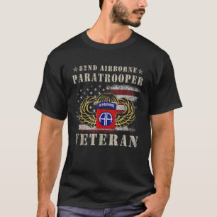 82. Im Flugzeug Paratrooper Veteran T Shirt