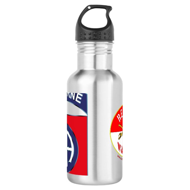 82. Im Flugzeug Wasser-Flasche Edelstahlflasche (Vorderseite)