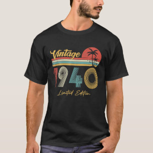 82 Jahre alte Vintage 1940 limitierte Auflage 82. T-Shirt