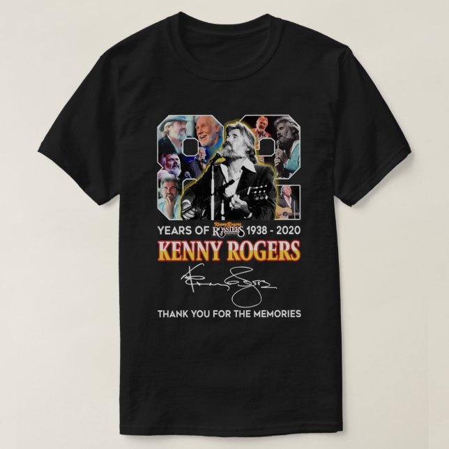 82 Jahre Kenny Rogers bedanken sich für die Erinne T-Shirt (Design vorne)