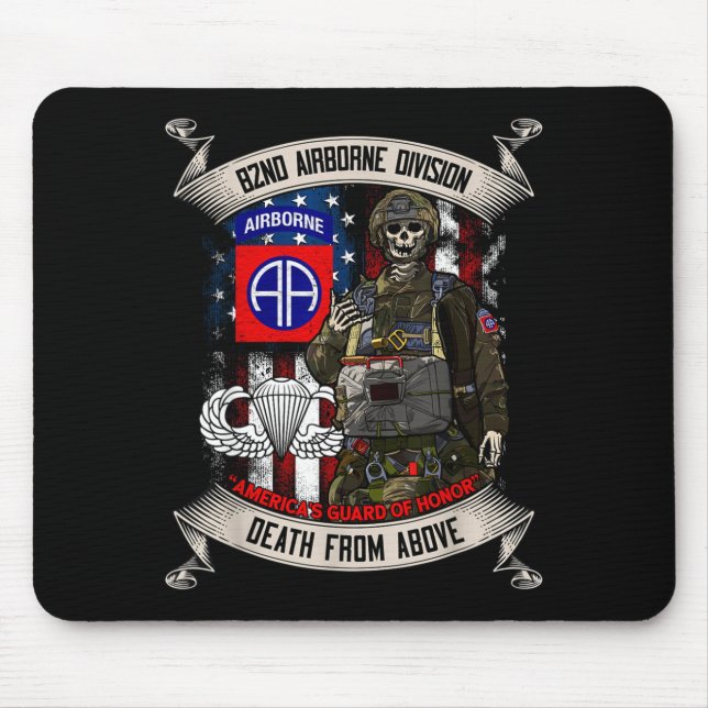 82. Luftlandedivision Fallschirmjäger Fort Bragg J Mousepad (Vorne)