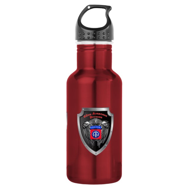 82. Luftlandedivision Fort Bragg Edelstahlflasche (Vorderseite)