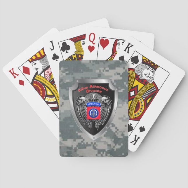 82. Luftlandedivision  Spielkarten (Rückseite)