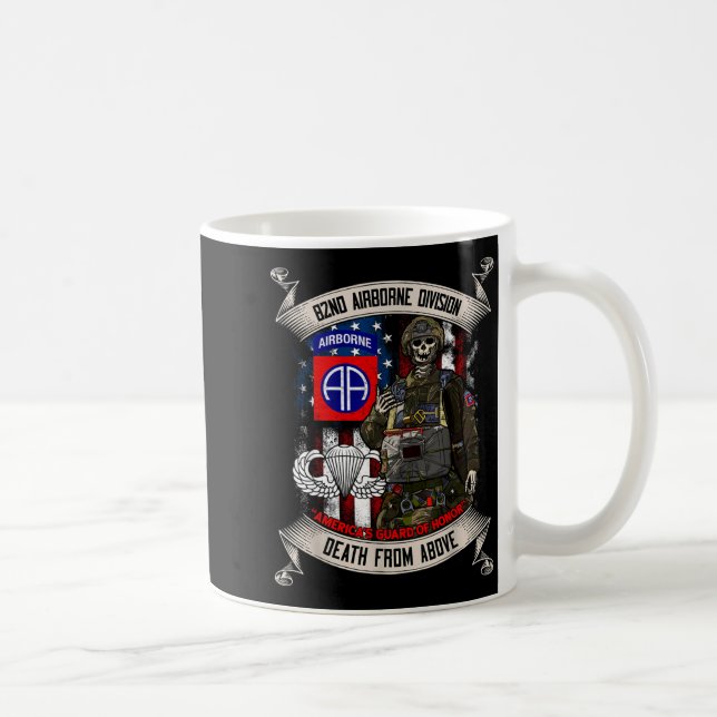 82nd Airborne Di Paratrooper Fort Bragg Jump Wings Kaffeetasse (Rechts)