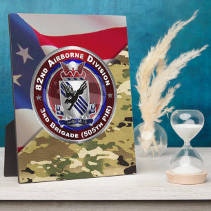 82nd Airborne Division 3rd Brigade Fotoplatte