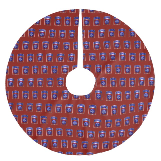 82nd Airborne Division  Polyester Weihnachtsbaumdecke (Vorderseite)