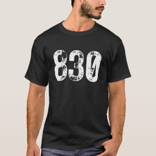 830 Bereichscode Neue Klammern TX Mobile Area Code T-Shirt