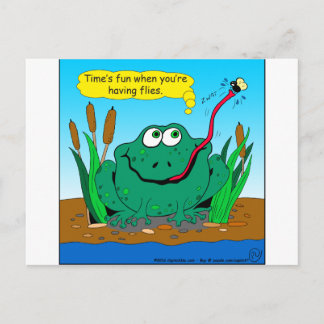 833 Fliegen Cartoon Postkarte