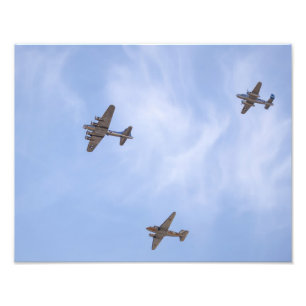 8355-Vintage Flugzeug des Zweiten Weltkriegs Fotodruck