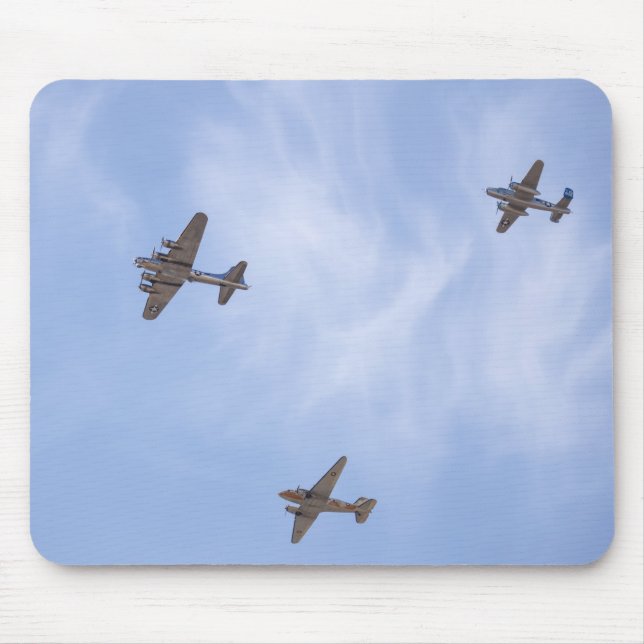 8355-Vintage Flugzeug des Zweiten Weltkriegs Mousepad (Vorne)