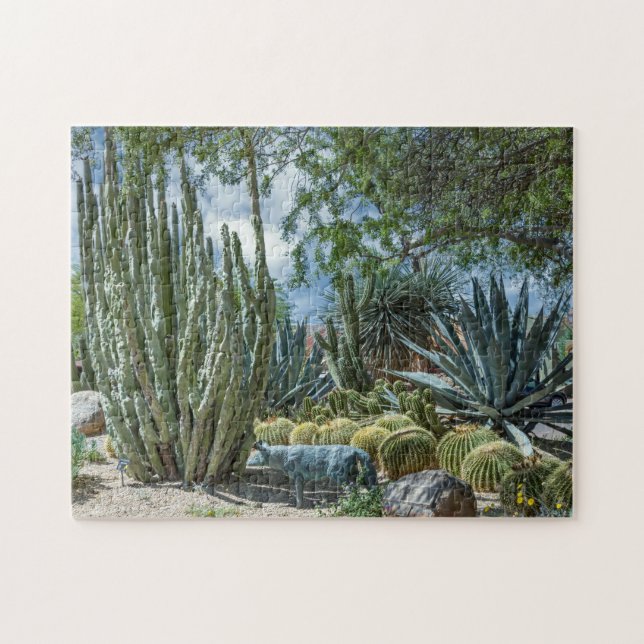 8393-Wüste Cactus Garden Puzzle (Horizontal)