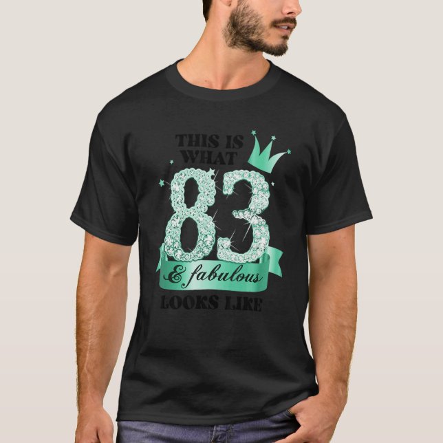 83 & Fabulous I Turquoise White Party Group Photo  T-Shirt (Vorderseite)