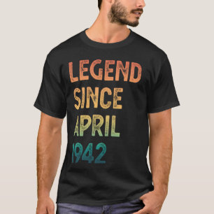 83. Geburtstag Männer Frauen Legende seit April 19 T-Shirt