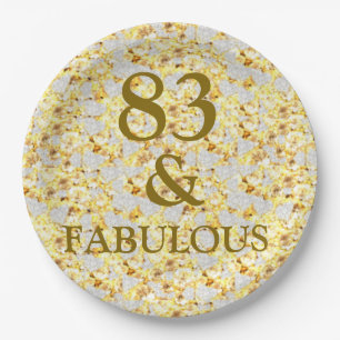 83. Geburtstag  Pappteller
