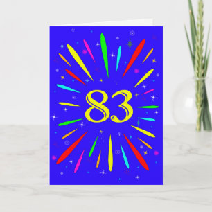 83. Geburtstagskarte Karte