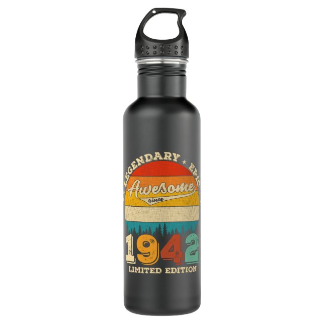 83 Jahre alt 1942 Retro Phantastisches 83. Geburts Edelstahlflasche (Vorderseite)