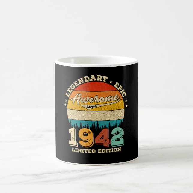 83 Jahre alt 1942 Retro Phantastisches 83. Geburts Kaffeetasse (Mittel)