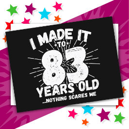 83 Jahre alt Sarcastic Meme Funny 83. Geburtstag Postkarte