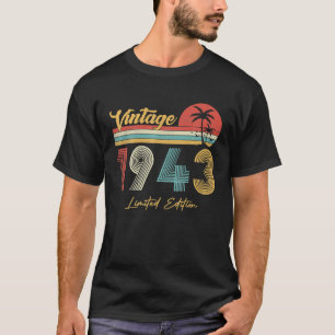 83 Jahre alt Vintag 1943 Limited Edition 83. T-Shirt