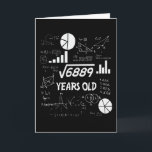 83 Years Old Bday Math Teacher 83rd Birthday Gift Karte<br><div class="desc">Birthday Design For anyone who's horoscope say difficult & Stubborn But totally worth.Wear it with pride at work,  school gym perfect to pair with shorts,  leggings or jeans for a casual yet trendy Look</div>