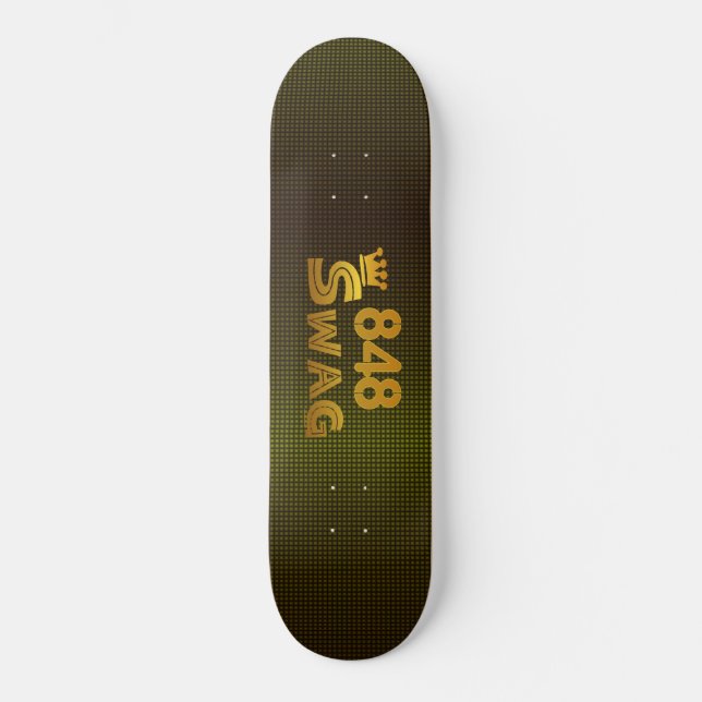 848 PostleitzahlSwag Skateboard (Vorderseite)