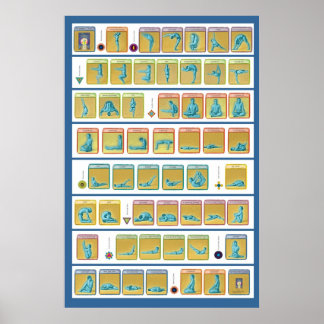 84 Asanas, Stufe 1 Poster