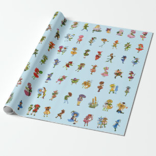 84 Blume Kinder Geschenkpapier