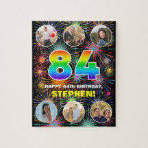 84. Geburtstag: Fun Rainbow #, Individuelle Name +