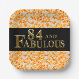 84. Geburtstag Pappteller