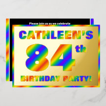 84. Geburtstagsparty — Spaß, Regenbogenspektrum "8