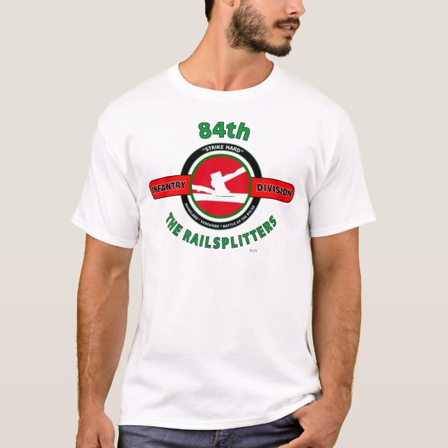 84. INFANTERIEDIVISION "die RAILSPLITTERS " T-Shirt (Vorderseite)