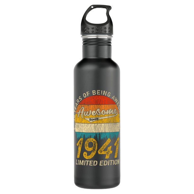 84 Jahre alt 1941 Retro Phantastisches 84. Geburts Edelstahlflasche (Vorderseite)