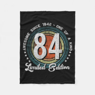 84 Jahre alte limitierte Auflage 1942 zum 84. Gebu Fleecedecke