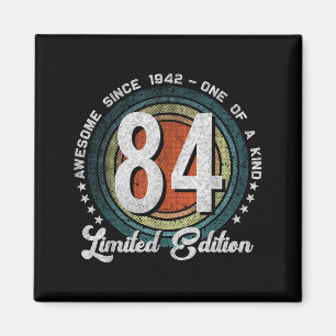 84 Jahre alte limitierte Auflage von 1942 zum 84.  Magnet