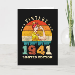 84 Jahre alter Tag 1941 Vintag 84. Geburtstagsfrau Karte