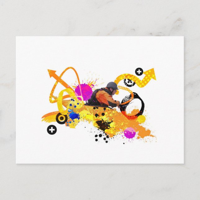 84. Kajak in Urban 3 Postkarte (Vorderseite)