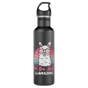 84th Birthday Llamazing Llama 84 Year Old Birthday Edelstahlflasche