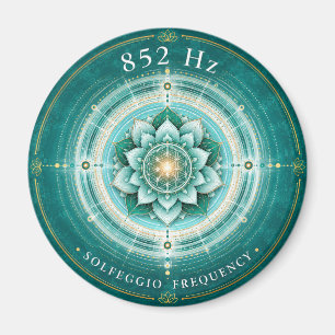 852 Hz Solfeggio-Frequenz Magnet Blüte des Leben