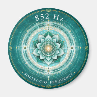 852 Hz Solfeggio-Frequenz Magnet | Blüte des Leben