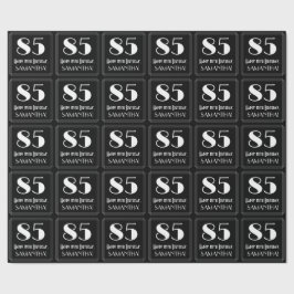 85. Geburtstag - Art Deco Inspiriert Look "85", Na Geschenkpapier