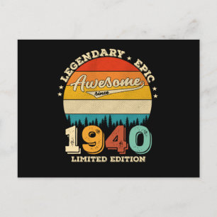 85. Geburtstag Geschenk 1940 Tolles Geschenk zum 8 Postkarte