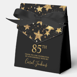 85. Geburtstag Gold Stars Danke Geschenkschachtel