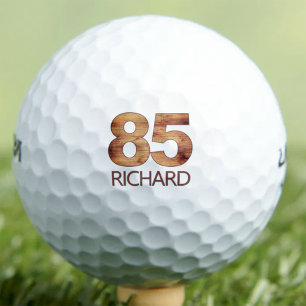 85. Geburtstag Golfbälle 85 Jahre Golfer Holz Gesc
