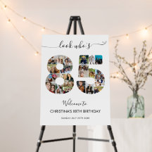 85. Geburtstag Nummer 85 Foto Collage Willkommen