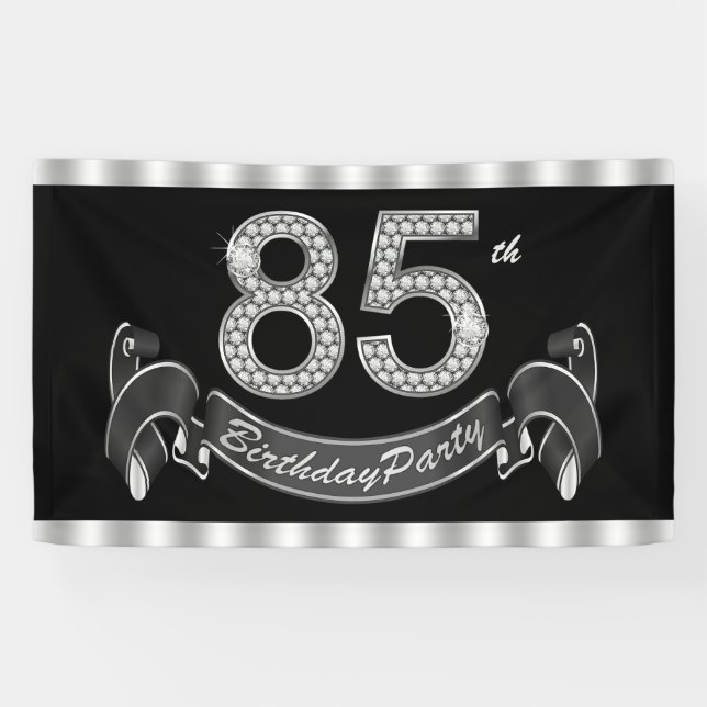85. Geburtstagsfeier Banner (Horizontal)