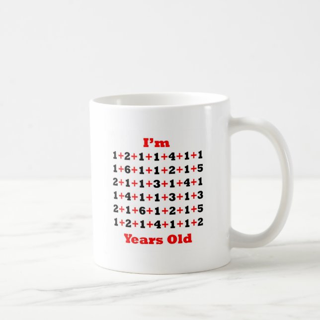 85 Jahre alt! Schwarz-Rot Kaffeetasse (Rechts)